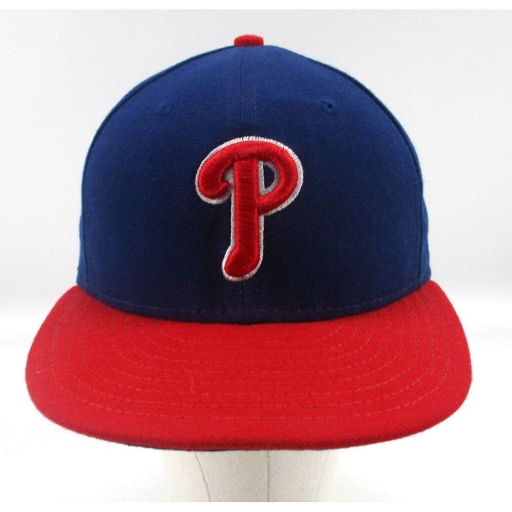 Philadelphia Phillies New Era 59Fifty CoolBase Fitted Hat Size 7 1/4 Made In USA